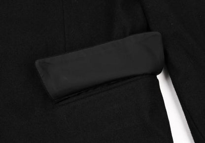 COMME des GARCONS Wool Side-Slit Design Jacket Black Size M