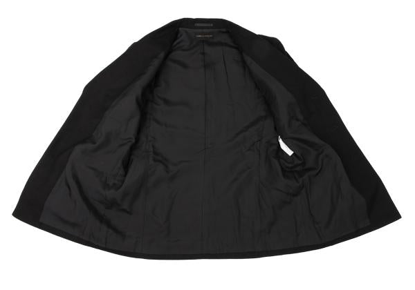 COMME des GARCONS Wool Side-Slit Design Jacket Black Size M