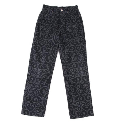 VERSACE CLASSIC V2 Stretch Cotton Baroque Pants Navy Size 27