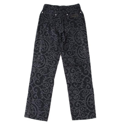 VERSACE CLASSIC V2 Stretch Cotton Baroque Pants Navy Size 27