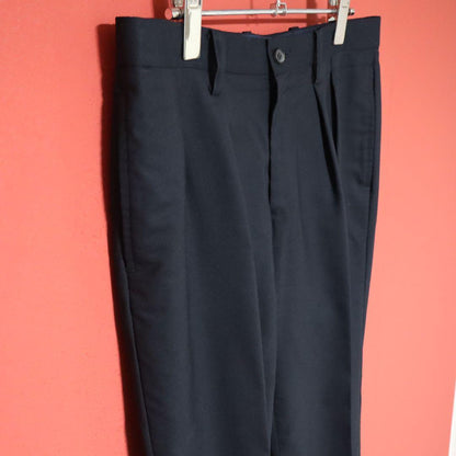 Issey Miyake 07AW Two-Pleated Wide Wool Slacks Size 2