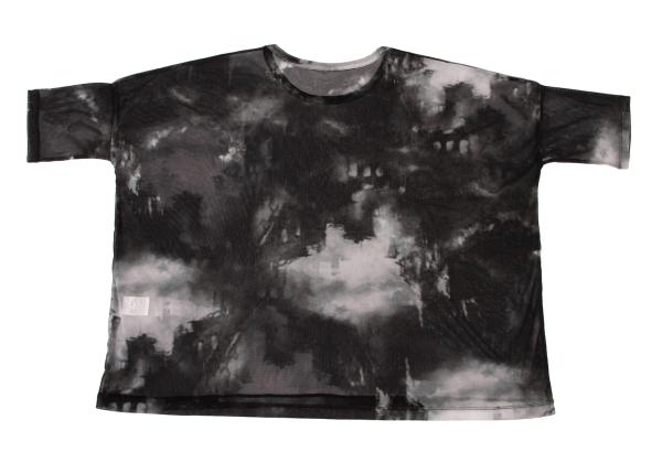 Y's Graphic Print Mesh Sheer T-Shirt Multi Size 2