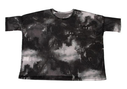 Y's Graphic Print Mesh Sheer T-Shirt Multi Size 2