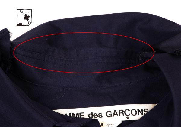 COMME des GARCONS Cotton Docked Design Shirt Blue Size M