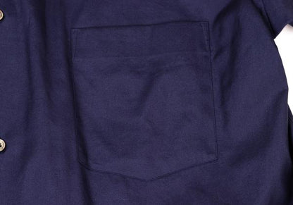 COMME des GARCONS Cotton Docked Design Shirt Blue Size M