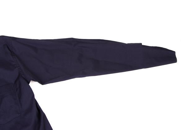 COMME des GARCONS Cotton Docked Design Shirt Blue Size M