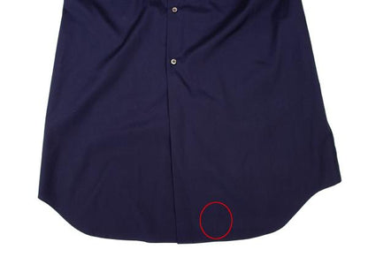 COMME des GARCONS Cotton Docked Design Shirt Blue Size M