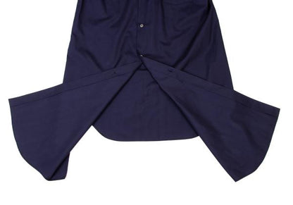 COMME des GARCONS Cotton Docked Design Shirt Blue Size M