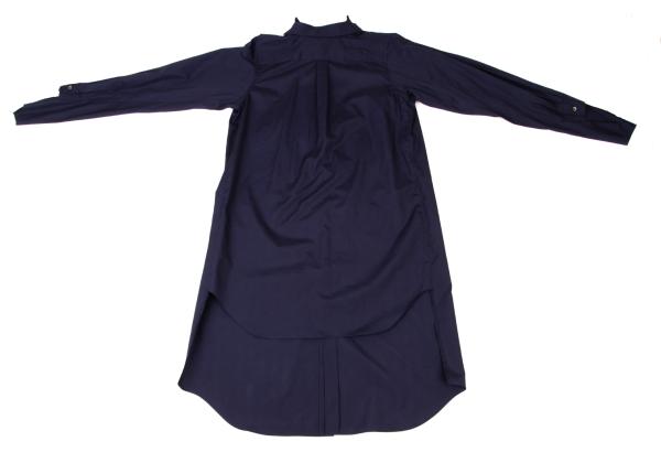 COMME des GARCONS Cotton Docked Design Shirt Blue Size M