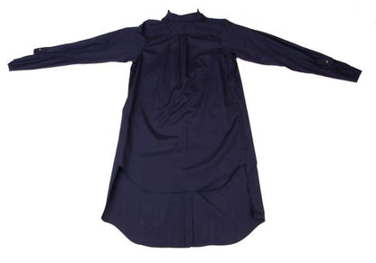 COMME des GARCONS Cotton Docked Design Shirt Blue Size M