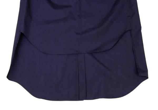 COMME des GARCONS Cotton Docked Design Shirt Blue Size M