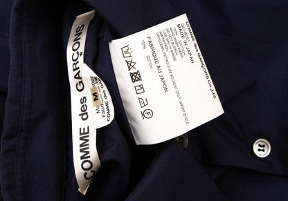 COMME des GARCONS Cotton Docked Design Shirt Blue Size M