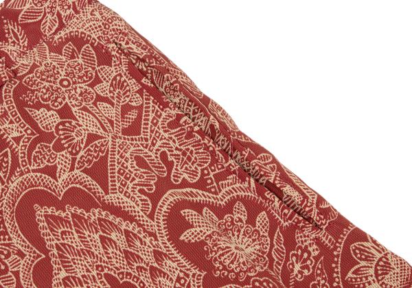 GIORGIO ARMANI Botanical Print Shorts Red-Beige Size 40