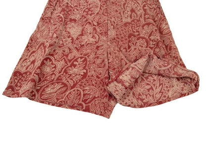 GIORGIO ARMANI Botanical Print Shorts Red-Beige Size 40
