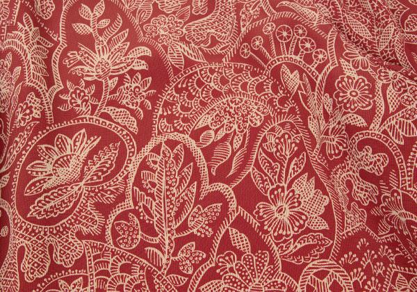 GIORGIO ARMANI Botanical Print Shorts Red-Beige Size 40