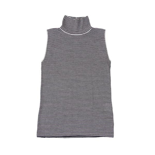 GIORGIO ARMANI Cashmere Sleeveless Top Black Knit Size 38