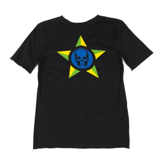Lucien PellatiFinet Star Skull Print T-Shirt Black Size M