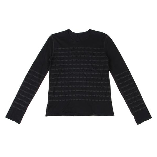Lucien Pellat-Finet Skull Stripe Long Sleeve Top Size S