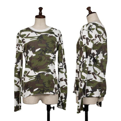Lucien PellatiFinet Camo Skull Cotton Long Top White Size M