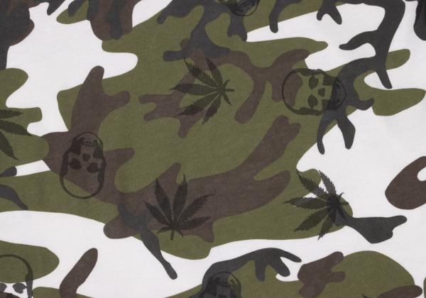 Lucien PellatiFinet Camo Skull Cotton Long Top White Size M