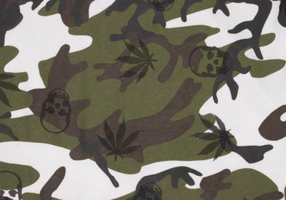 Lucien PellatiFinet Camo Skull Cotton Long Top White Size M