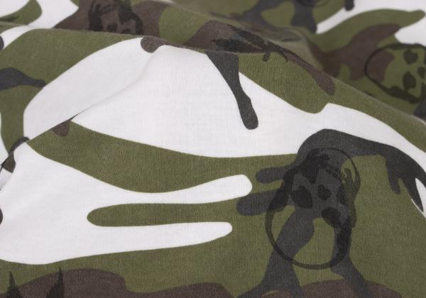 Lucien PellatiFinet Camo Skull Cotton Long Top White Size M
