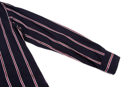 Y's for men Cotton Stripe Shirt Navy Wine Gray Size 4