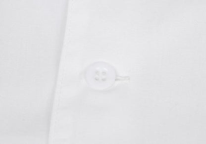 Y's for men Paint Design Open Collar Long Shirt White Size 3