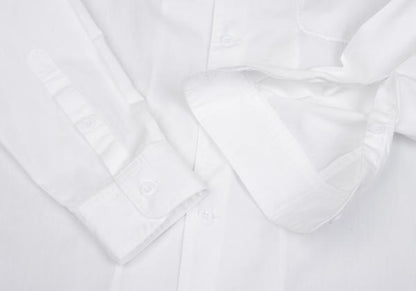 Y's for men Paint Design Open Collar Long Shirt White Size 3