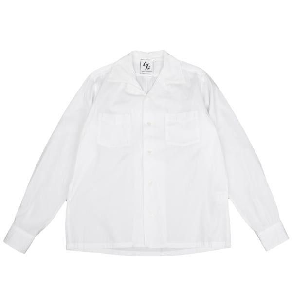 Y's for men White Cotton Double Pocket Collar Shirt Size 3