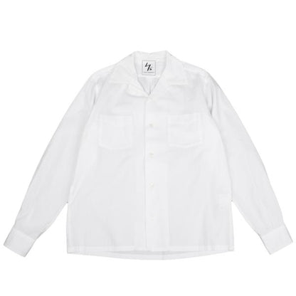 Y's for men White Cotton Double Pocket Collar Shirt Size 3