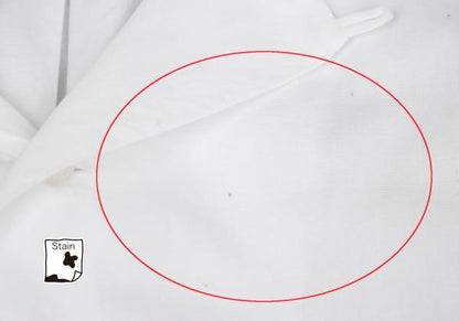 Y's for men White Cotton Double Pocket Collar Shirt Size 3