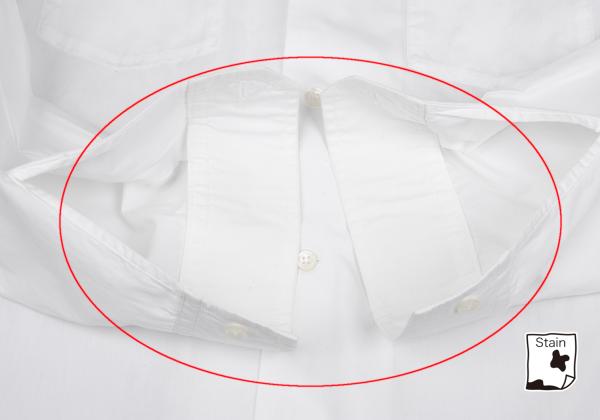 Y's for men White Cotton Double Pocket Collar Shirt Size 3