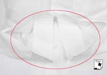 Y's for men White Cotton Double Pocket Collar Shirt Size 3