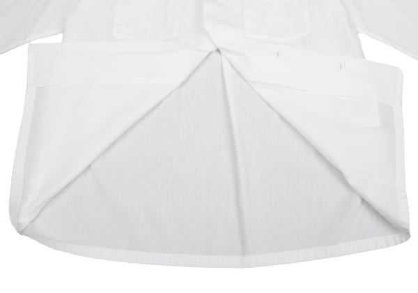 Y's for men White Cotton Double Pocket Collar Shirt Size 3