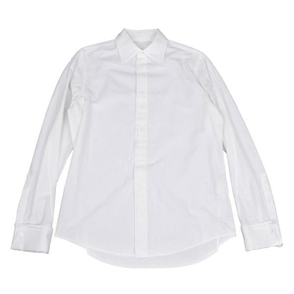 Y's for men White Cotton Raw Edge Fly Front Shirt Size 1