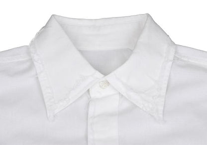 Y's for men White Cotton Raw Edge Fly Front Shirt Size 1