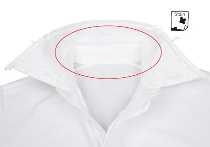 Y's for men White Cotton Raw Edge Fly Front Shirt Size 1