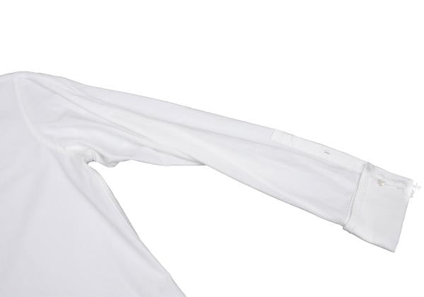 Y's for men White Cotton Raw Edge Fly Front Shirt Size 1