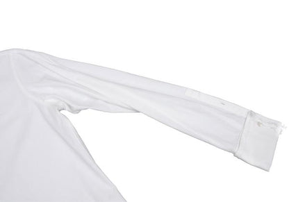 Y's for men White Cotton Raw Edge Fly Front Shirt Size 1
