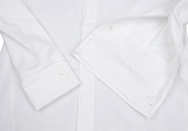 Y's for men White Cotton Raw Edge Fly Front Shirt Size 1