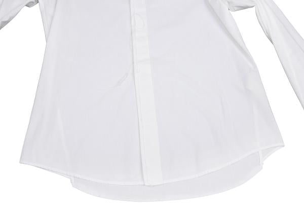 Y's for men White Cotton Raw Edge Fly Front Shirt Size 1