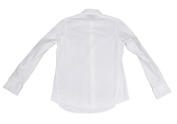 Y's for men White Cotton Raw Edge Fly Front Shirt Size 1