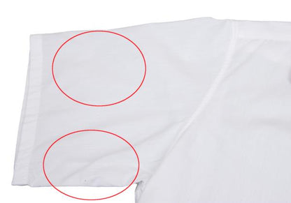 Y's for men Piping Open Collar Short Shirt White/Red Size 3