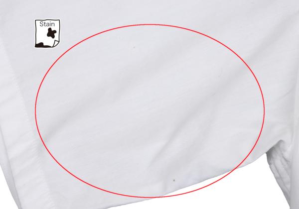 Y's for men Piping Open Collar Short Shirt White/Red Size 3