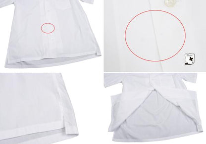 Y's for men Piping Open Collar Short Shirt White/Red Size 3