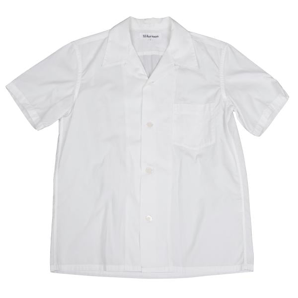 Y's for men Open Collar Short Sleeve Shirt White Size 3