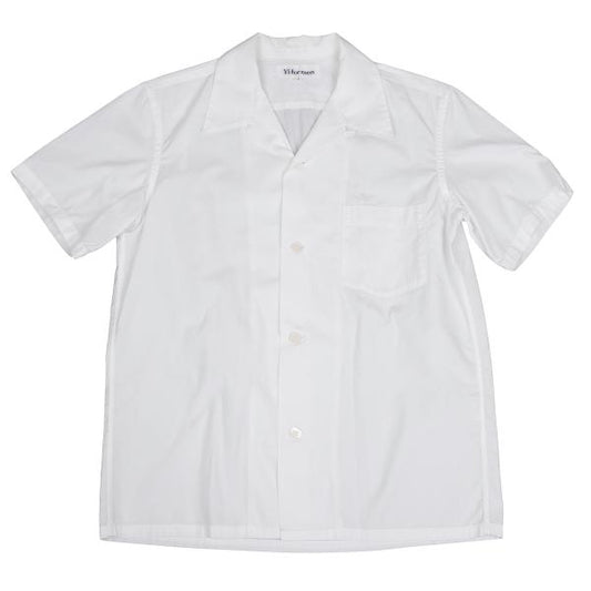 Y's for men Open Collar Short Sleeve Shirt White Size 3