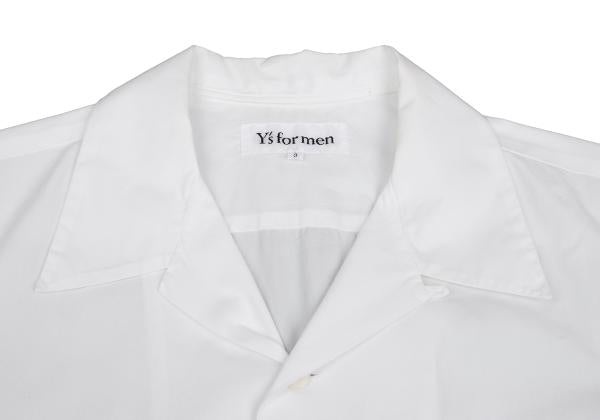 Y's for men Open Collar Short Sleeve Shirt White Size 3