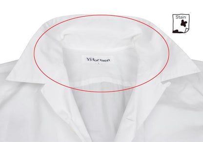 Y's for men Open Collar Short Sleeve Shirt White Size 3